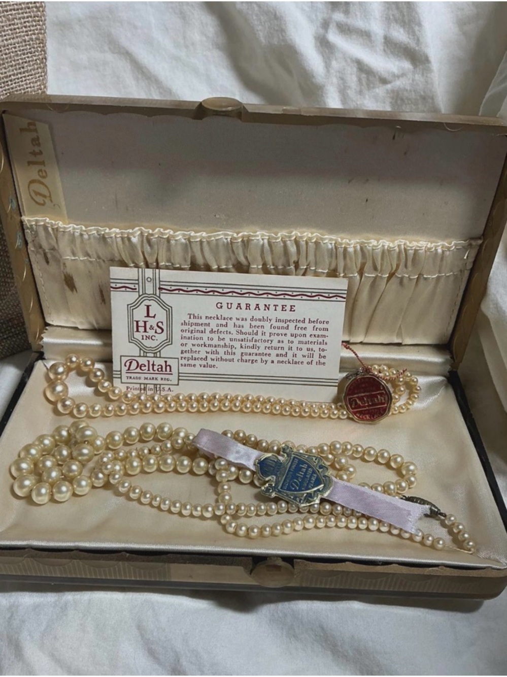 Delta Cream Pearl Multi-Strand Necklace Set